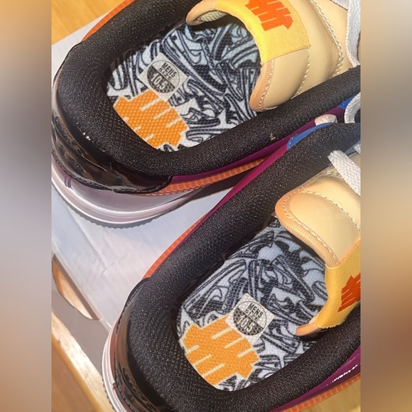 Nike Air Force 1 Low SP Undefeated Multi-Patent Total Orange Sneakers - Picture 10 of 10